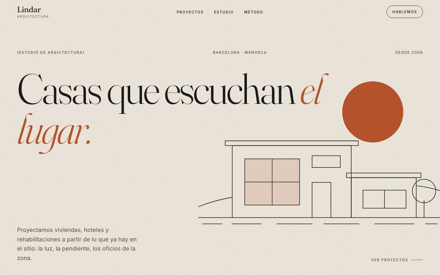 Demo de web editorial de un estudio de arquitectura